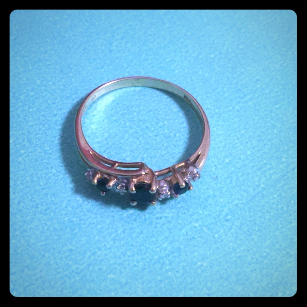 Black Sapphire Ring